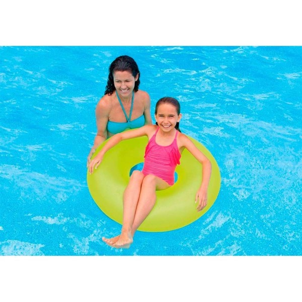 Encontraproduto.com.br - Boia Infantil Inflável - Boia Neon - Verde Lima - Intex