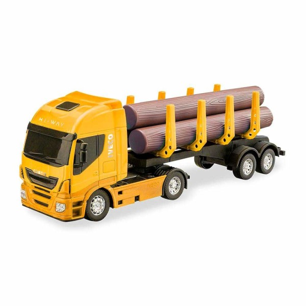 Encontraproduto.com.br - Caminhão Roda Livre - Iveco Hi-way Tora - Amarelo - Usual Brinquedos