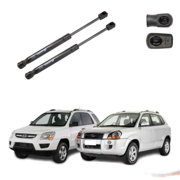 Encontraproduto.com.br - Par Amortecedores Vidro Tpa Porta-Mala Sportage G2 Tucson G1