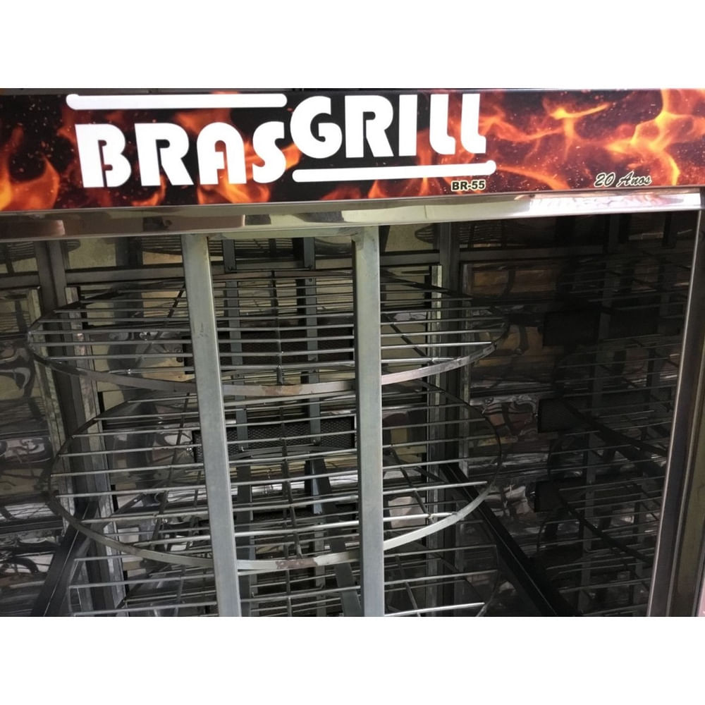 Encontraproduto.com.br - Máquina de assar frangos e carnes 140kg BR64 Brasgrill