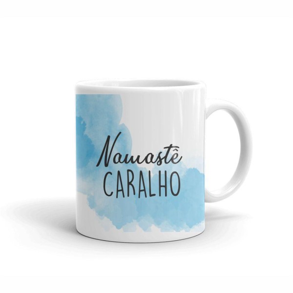 Encontraproduto.com.br - Caneca Yoga Meditação Xicara Namaste 320Ml