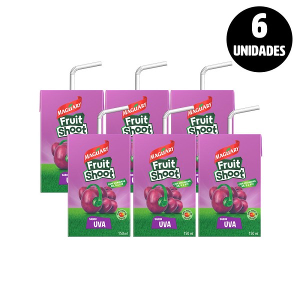 Suco de Uva Fruit Shoot 150 Ml - Pack 6 unidades