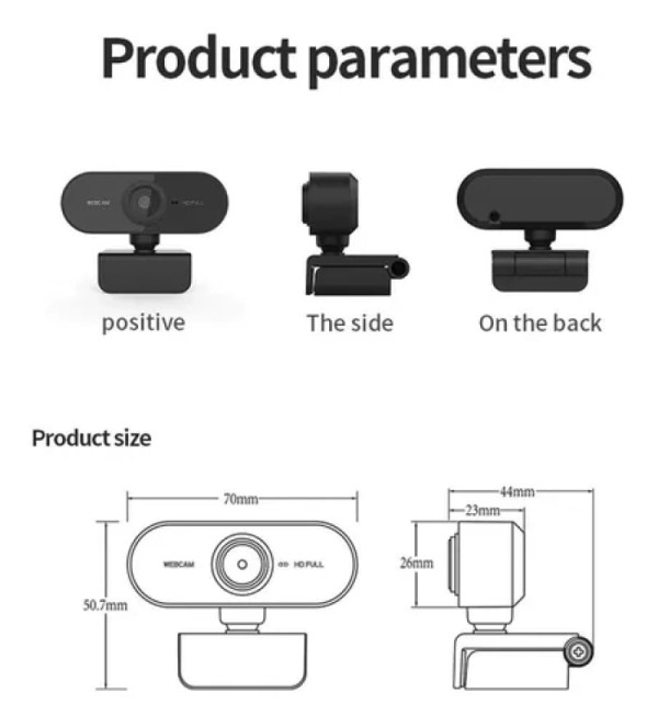 Encontraproduto.com.br - Webcam Com Micro-fone Live Make Alta Resolução Full Hd 1080p