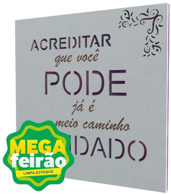Quadro Decorativo Dmadero Lajotinha Meio Caminho 20x20cm