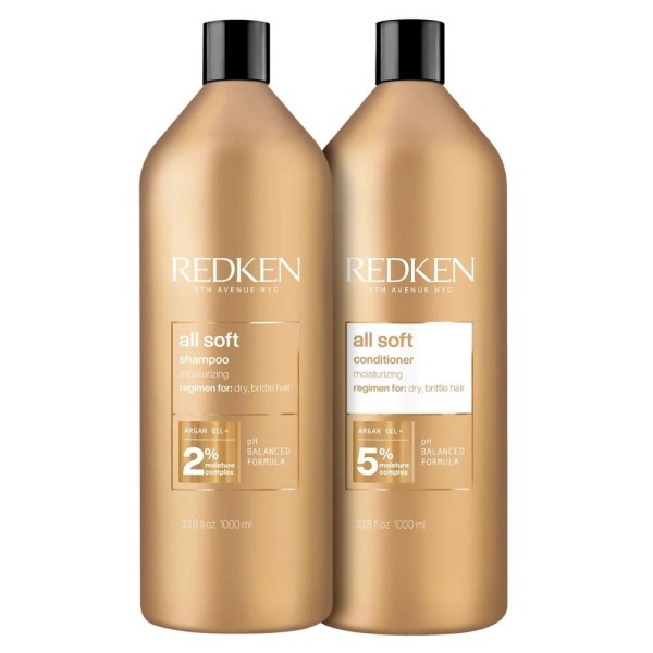 Kit Redken All Soft Shampoo E Condicionador 1000ml Original