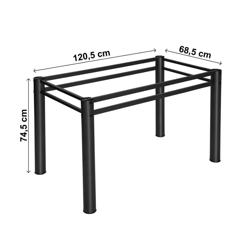 Encontraproduto.com.br - Conjunto De Mesa Com 6 Cadeiras Ciplafe Granito Craquelado
