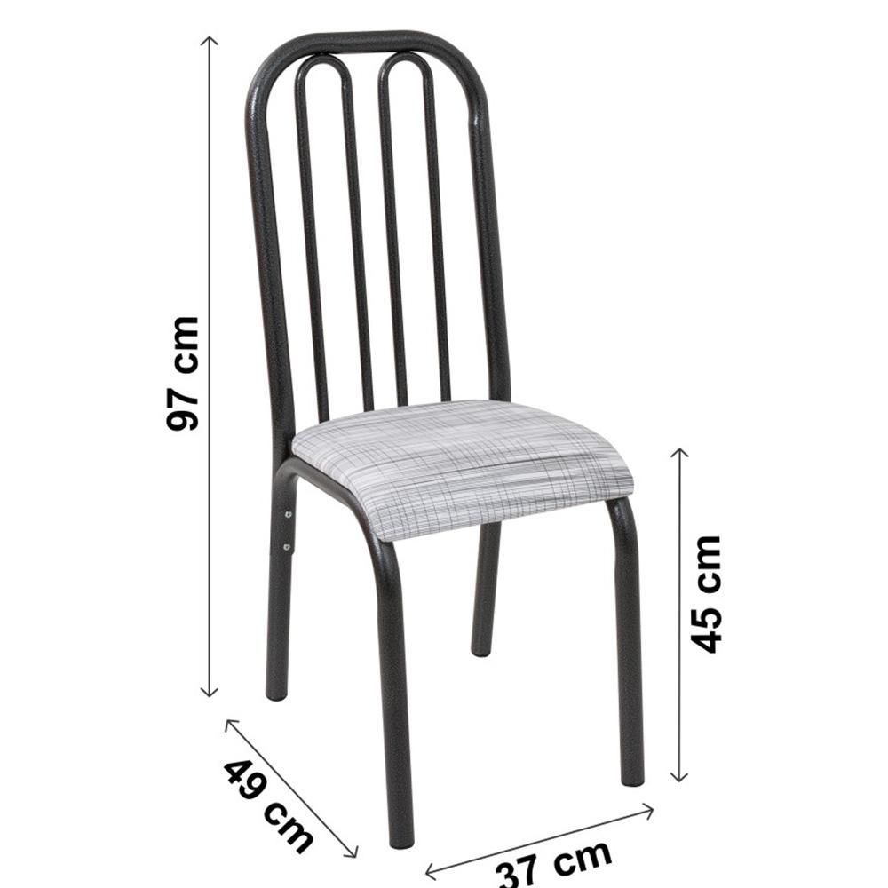 Encontraproduto.com.br - Conjunto De Mesa Com 6 Cadeiras Ciplafe Granito Craquelado