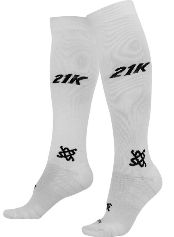 Meia HUPI Longa 21k Branco