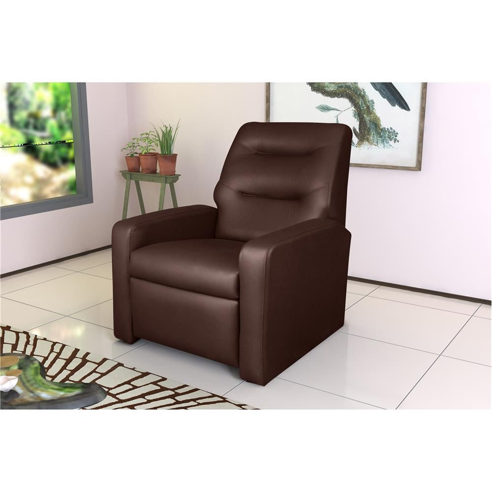 Encontraproduto.com.br - Poltrona Sorrento Com Encosto Reclinável Matrix Marrom