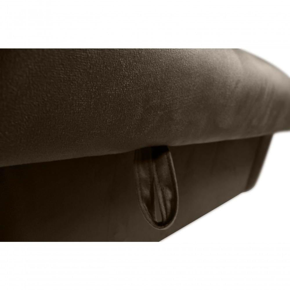 Encontraproduto.com.br - Sofá Cama Para Sala De Estar Zaia Com Baú Veludo Matrix - Marrom Marrom