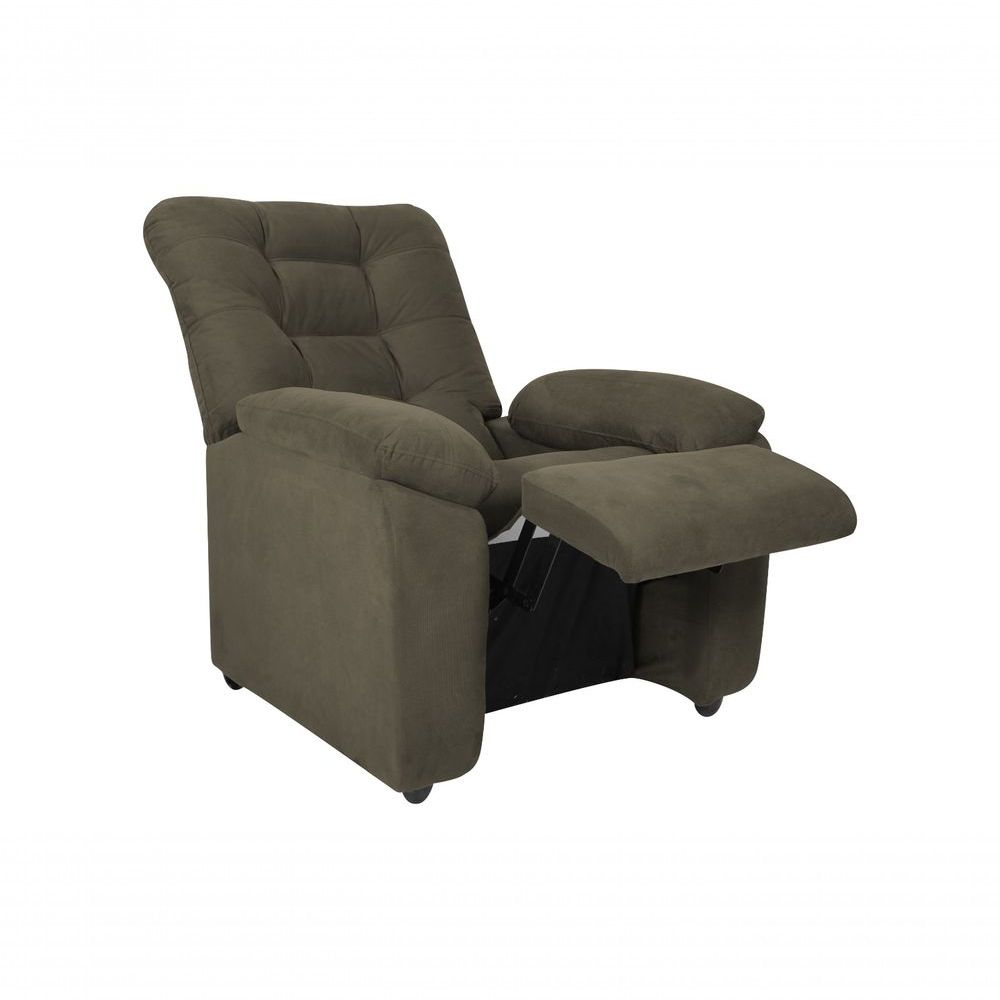 Encontraproduto.com.br - Poltrona Reclinável Onix 1 Lugar Veludo Light Capuccino Matrix