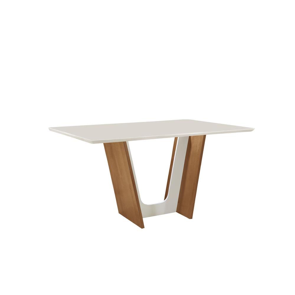 Mesa Florença Cel Moveis 1.20 x 0.90 Tampo Smart Plus Cinamomo/Off-White