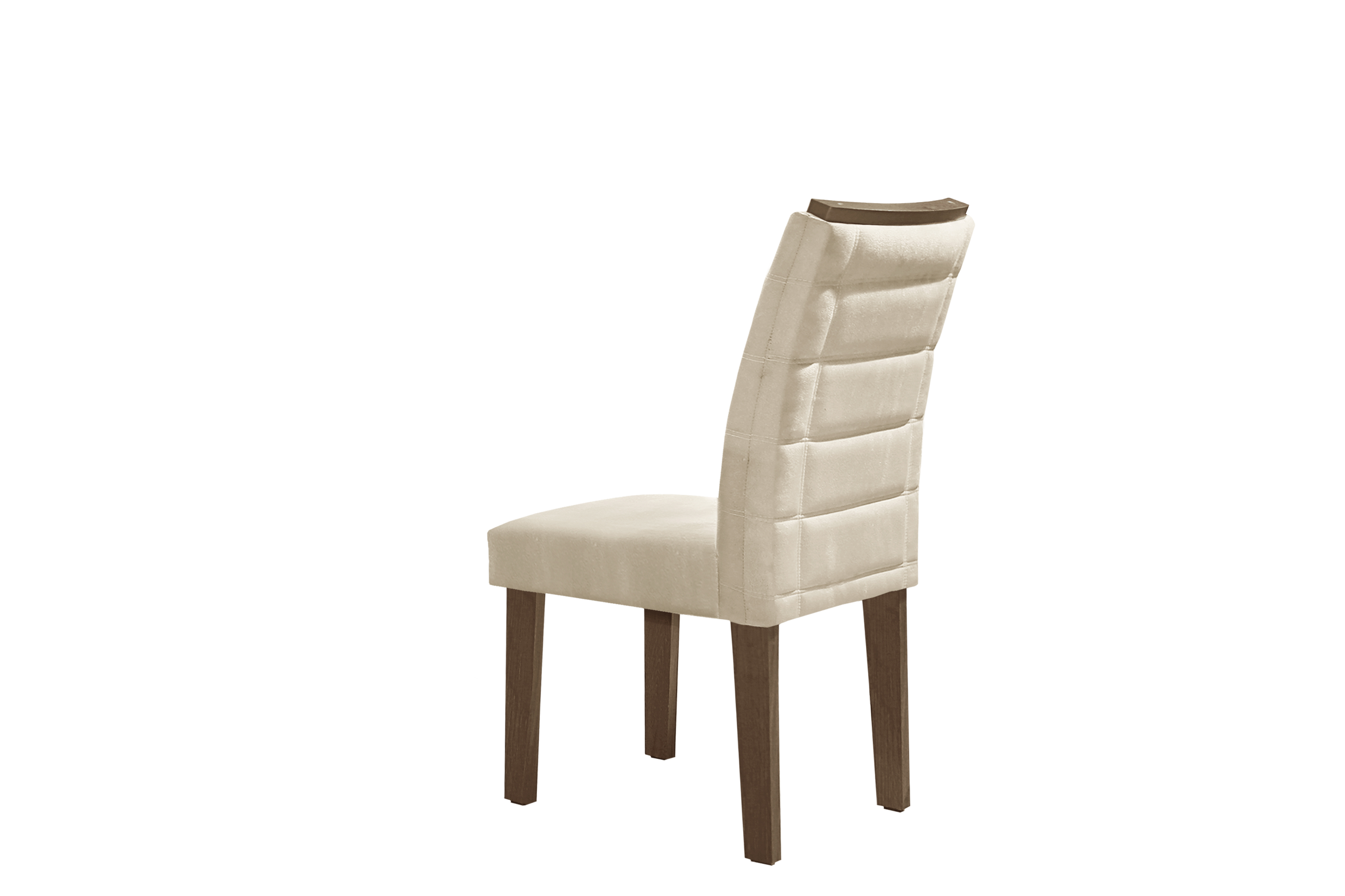 Encontraproduto.com.br - Conjunto Mesa Classic 160x80 com Tampo em Vidro Dakota com 6 Cadeiras Florença Cel Móveis - Chocolate e Bege