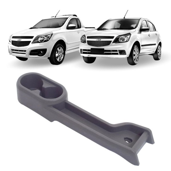 Encontraproduto.com.br - Porta Copos Objetos Chevrolet Montana Agile Cinza