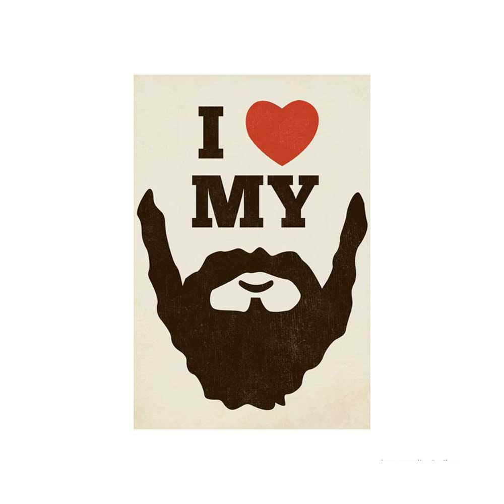 Placa decorativa I Love My Beard 20x30cm Infinity