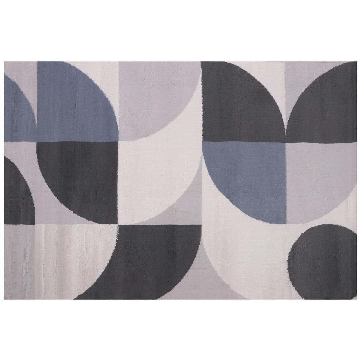 Tapete Nilo 100X140 Azul/Bege Edantex