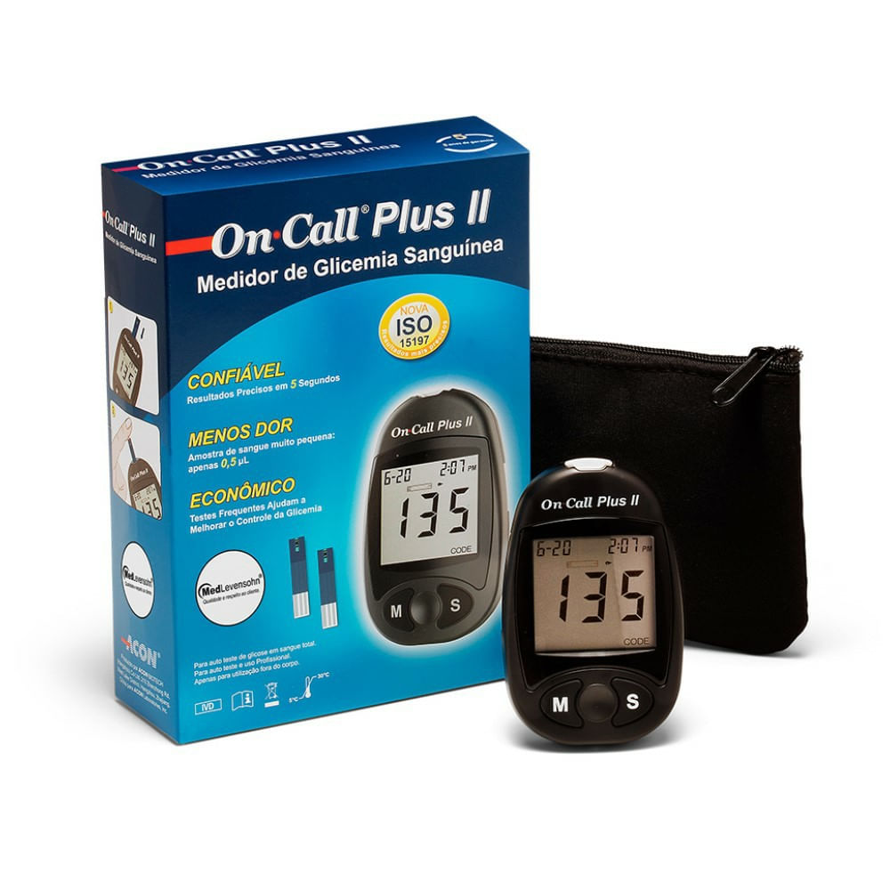 Encontraproduto.com.br - On Call Plus II Monitor de Glicemia Medlevensohn