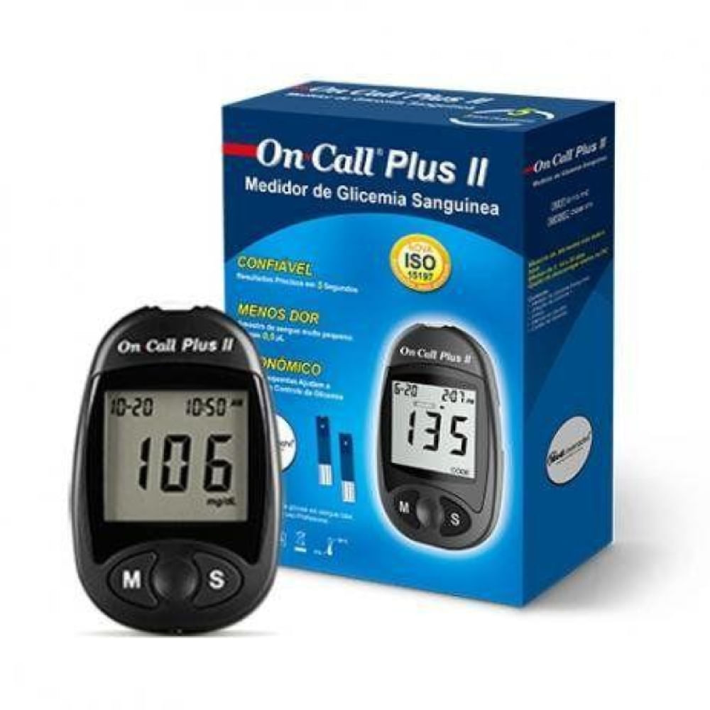 Encontraproduto.com.br - On Call Plus II Monitor de Glicemia Medlevensohn