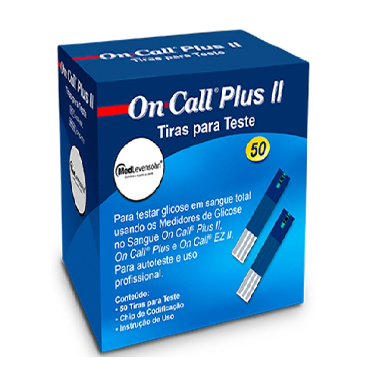 Tiras para Teste On Call Plus II 50un