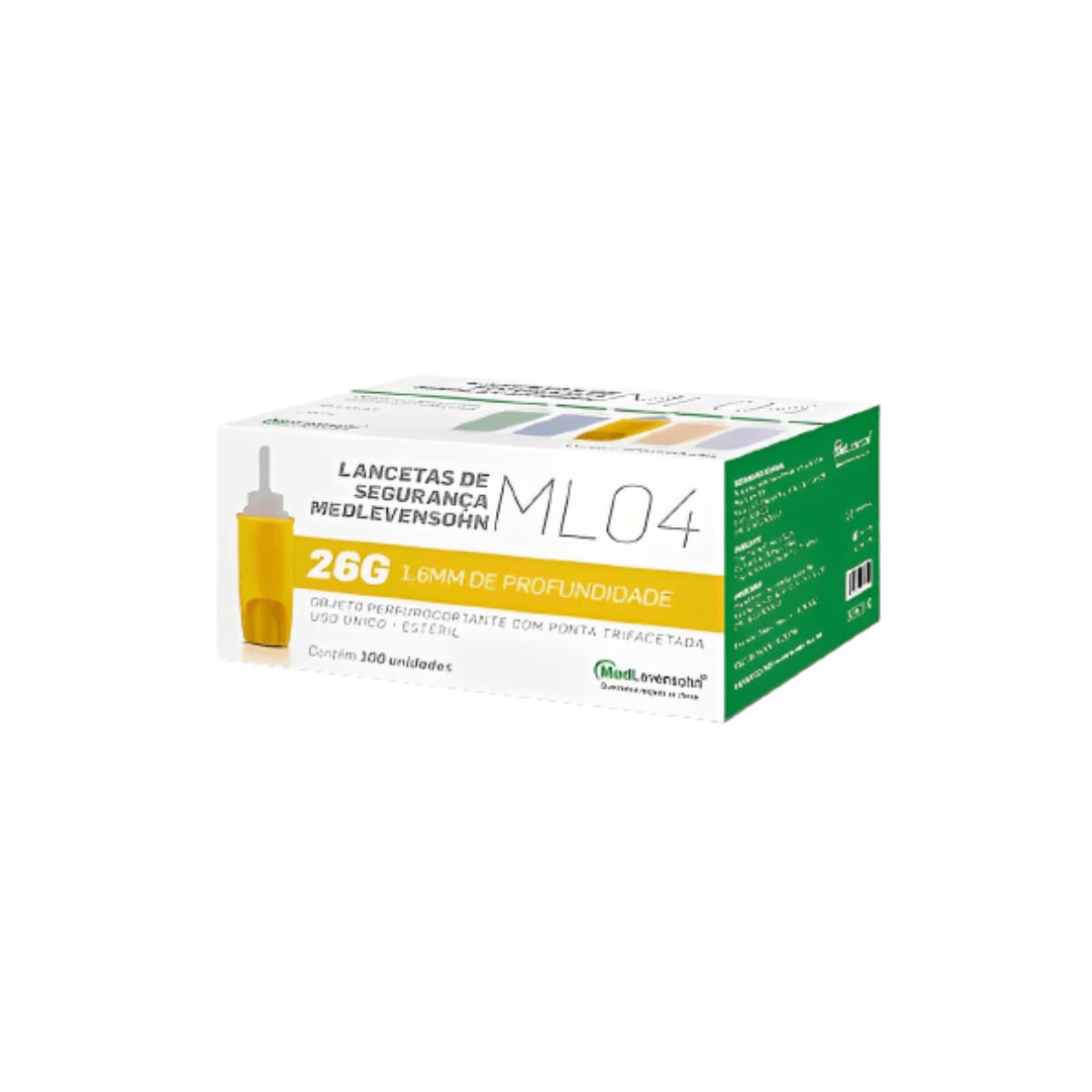Lanceta Para Lancetador Glicemia C/ 100u Agulha 30g