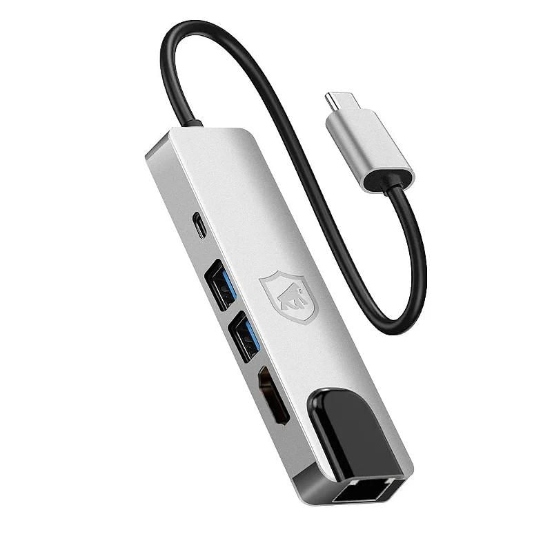 Encontraproduto.com.br - Suporte para Notebook + Adaptador de Rede 4 em 1 - Gshield