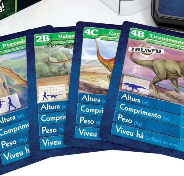 Encontraproduto.com.br - Jogo de Carta - Super Trunfo - Dinossauros GROW