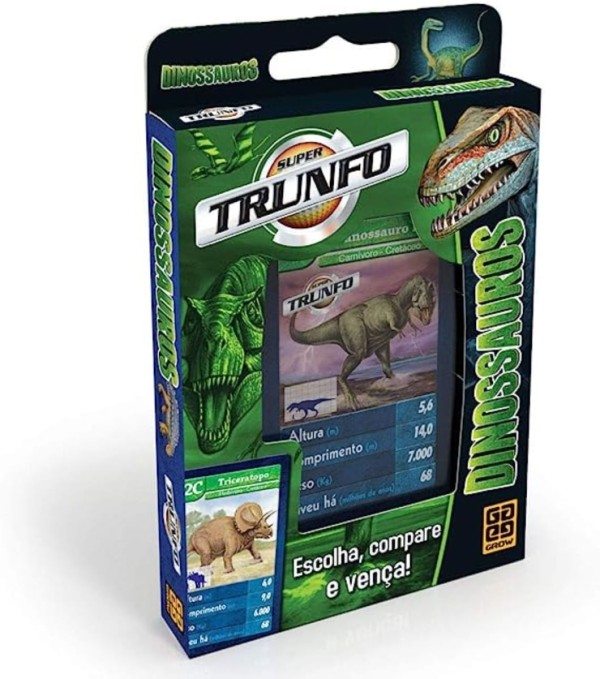 Encontraproduto.com.br - Jogo de Carta - Super Trunfo - Dinossauros GROW