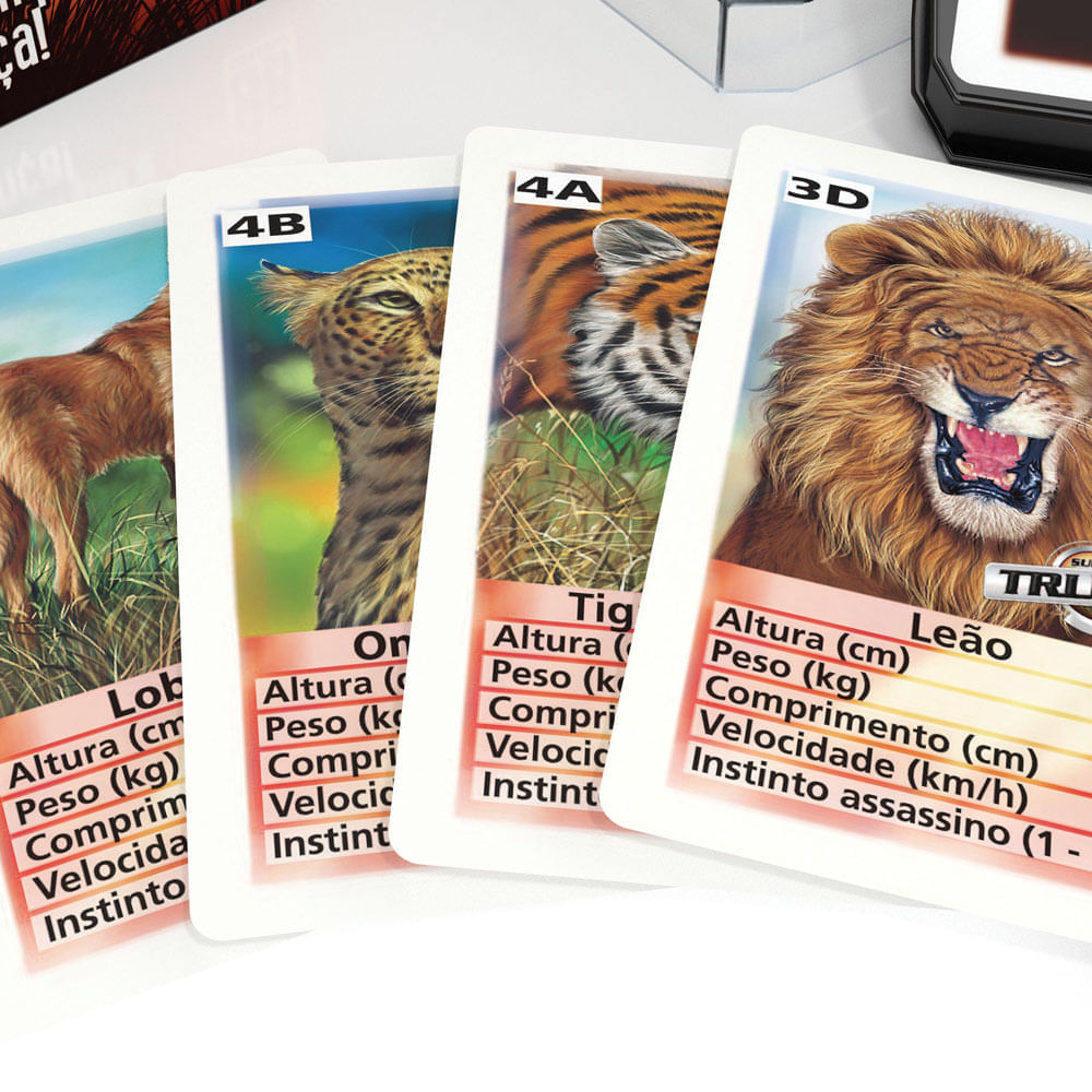 Encontraproduto.com.br - Jogo de Cartas - Super Trunfo - Predadores GROW