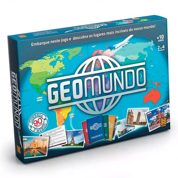 Encontraproduto.com.br - Jogo de Tabuleiro - Geomundo