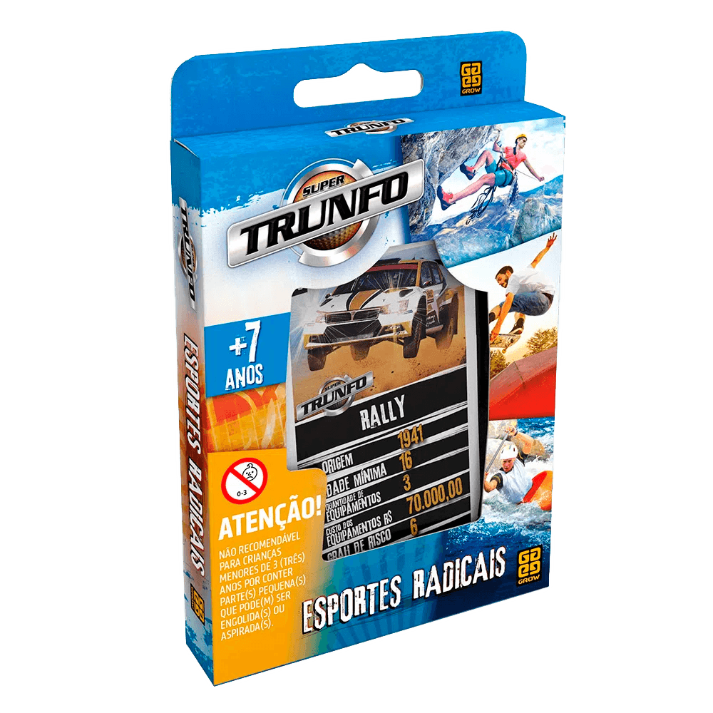 Encontraproduto.com.br - Jogo de Cartas - Super Trunfo - Esportes Radicais GROW