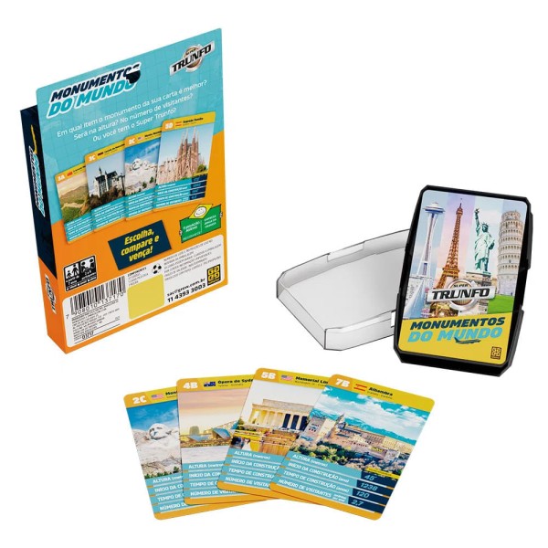 Encontraproduto.com.br - Jogo de Cartas - Trunfo Monumentos do Mundo GROW