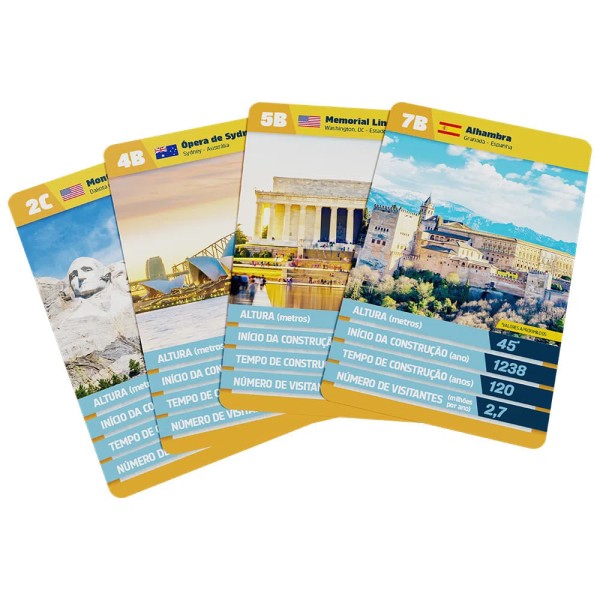 Encontraproduto.com.br - Jogo de Cartas - Trunfo Monumentos do Mundo GROW