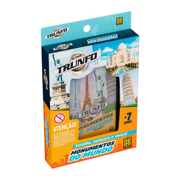 Encontraproduto.com.br - Jogo de Cartas - Trunfo Monumentos do Mundo GROW