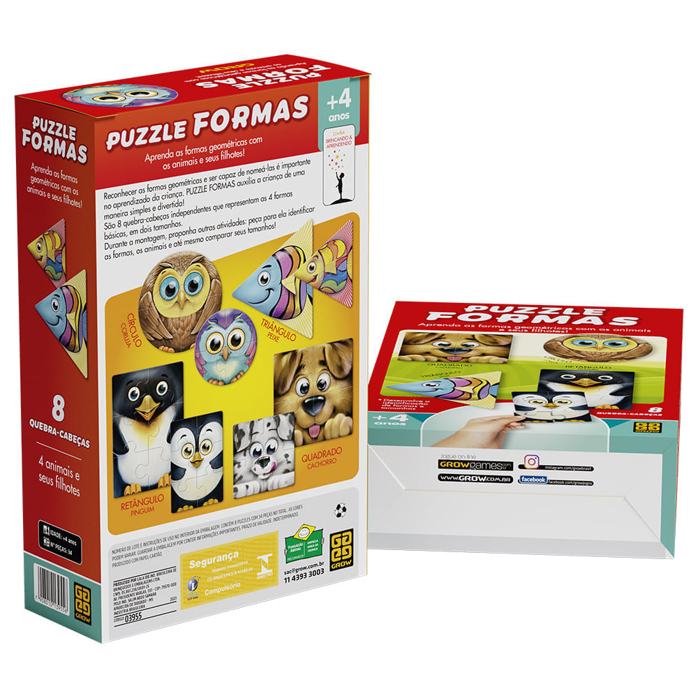 Encontraproduto.com.br - Jogo - Puzzle Forma - 03955 GROW