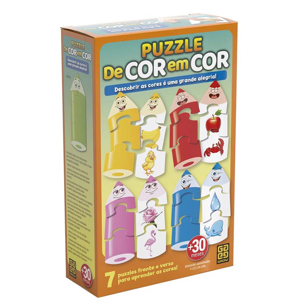 Encontraproduto.com.br - Puzzle De Cor em Cor - 03956 GROW