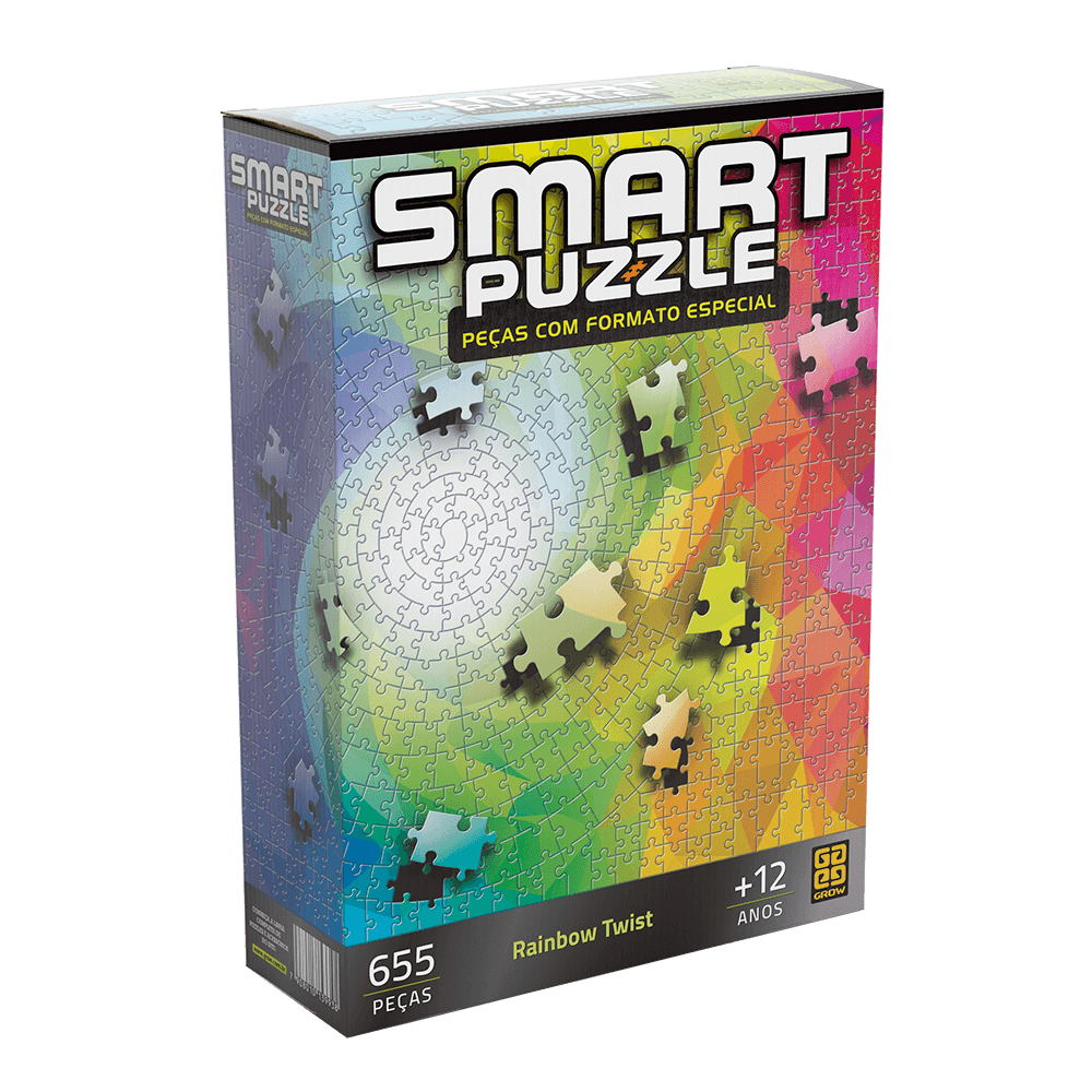 Encontraproduto.com.br - Puzzle 655 peças Smart Puzzle Rainbow Twist