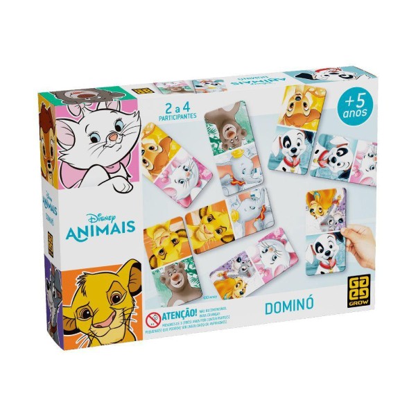 Encontraproduto.com.br - Jogo Domino - Disney Animais GROW