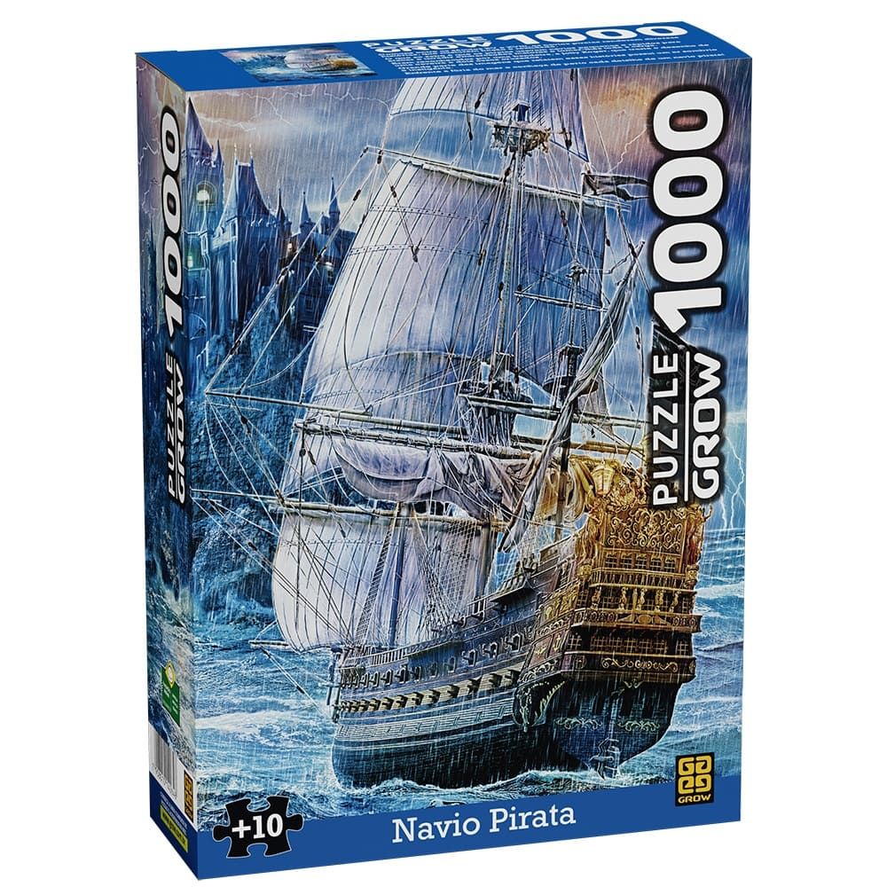 Quebra-cabeça 1000 peças Navio Pirata
