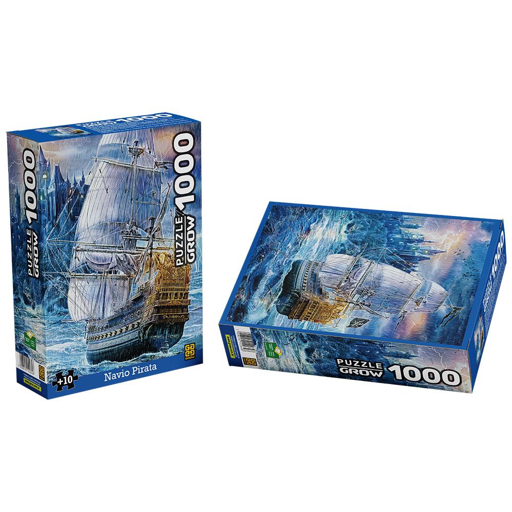 Encontraproduto.com.br - Quebra-cabeça 1000 peças Navio Pirata