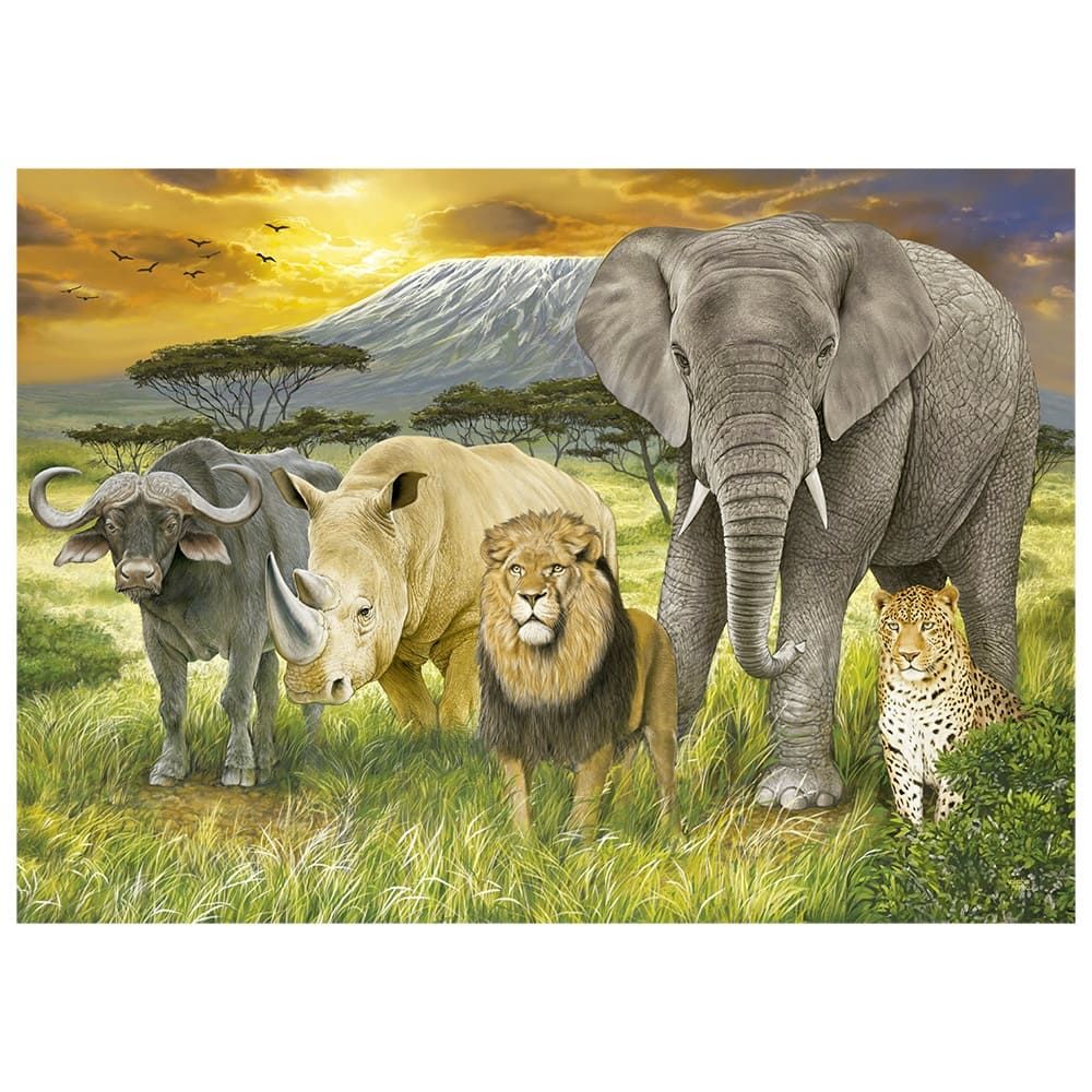 Encontraproduto.com.br - Quebra-cabeça 1000 peças The Big Five