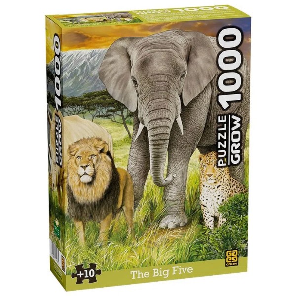 Encontraproduto.com.br - Quebra-cabeça 1000 peças The Big Five