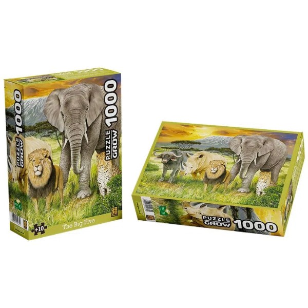 Encontraproduto.com.br - Quebra-cabeça 1000 peças The Big Five