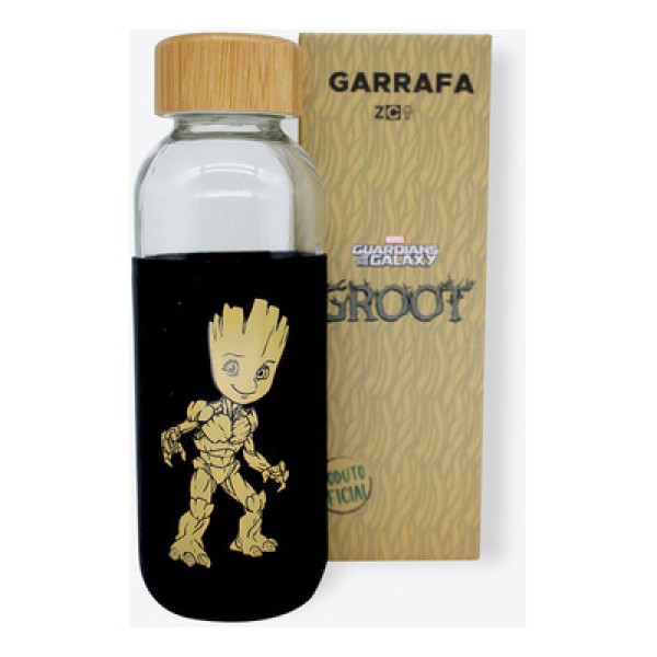 Encontraproduto.com.br - Garrafa Ecológica De Vidro Groot: Marvel