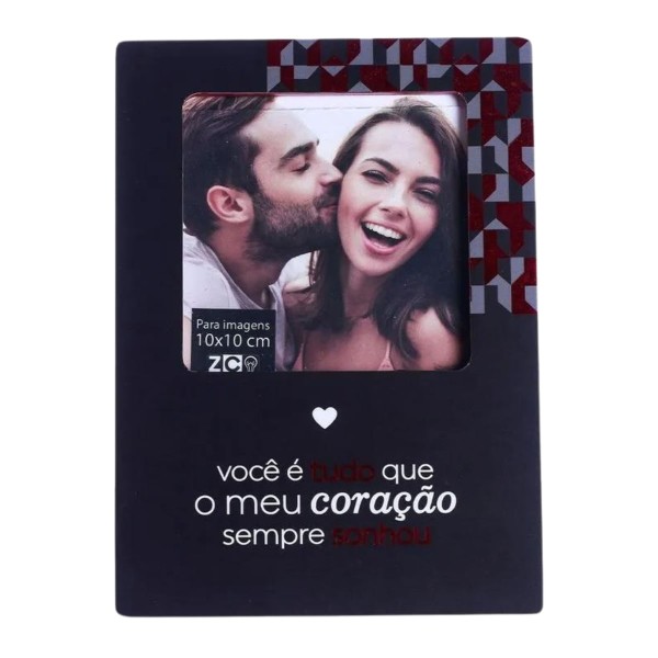 Porta Retrato Coração Sonhou Zona Criativa 10082880