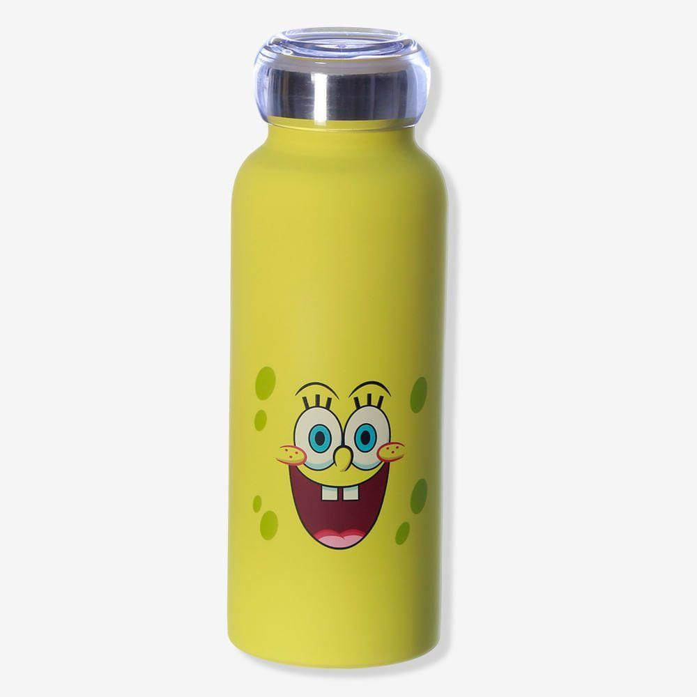 Encontraproduto.com.br - Garrafa Bubble Bob Esponja 500ml em Aço Inox Zona Criativa