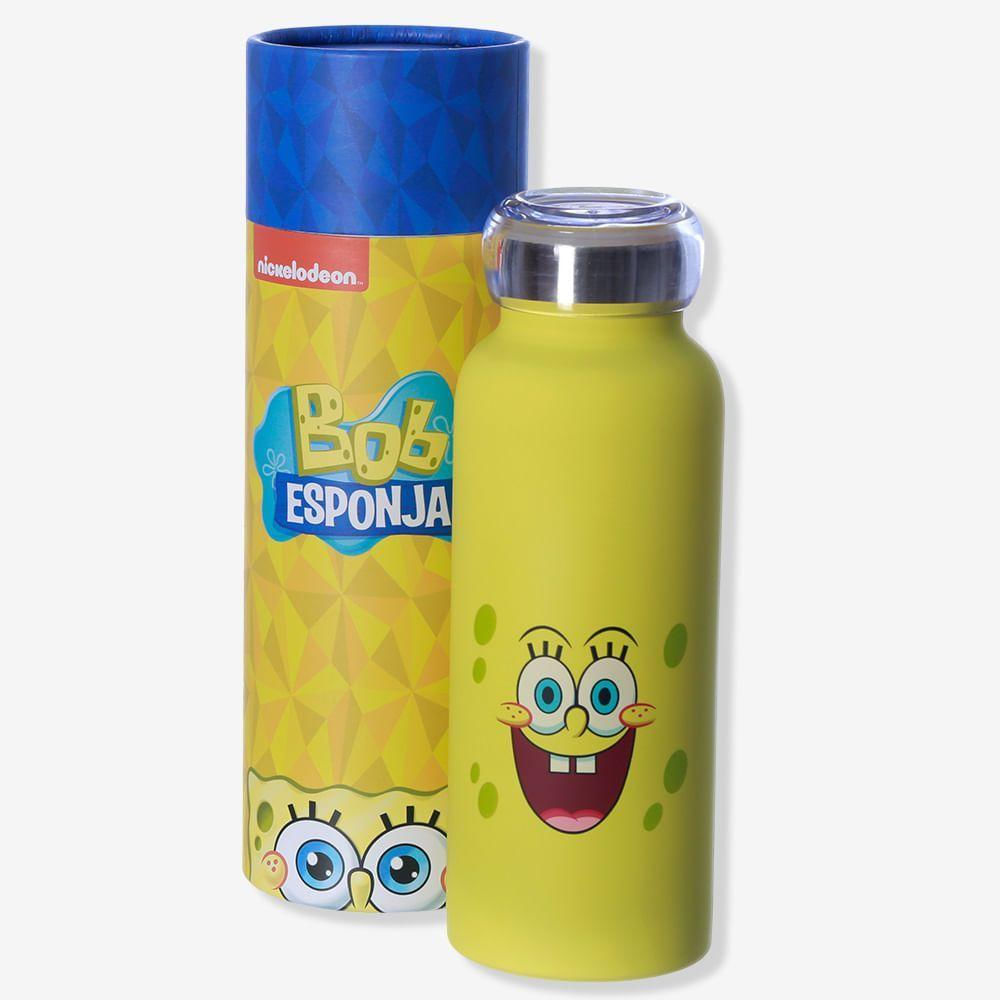 Encontraproduto.com.br - Garrafa Bubble Bob Esponja 500ml em Aço Inox Zona Criativa