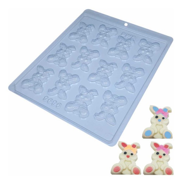 Forma de Acetato Coelhinhos da Páscoa (9696) com 1un BWB