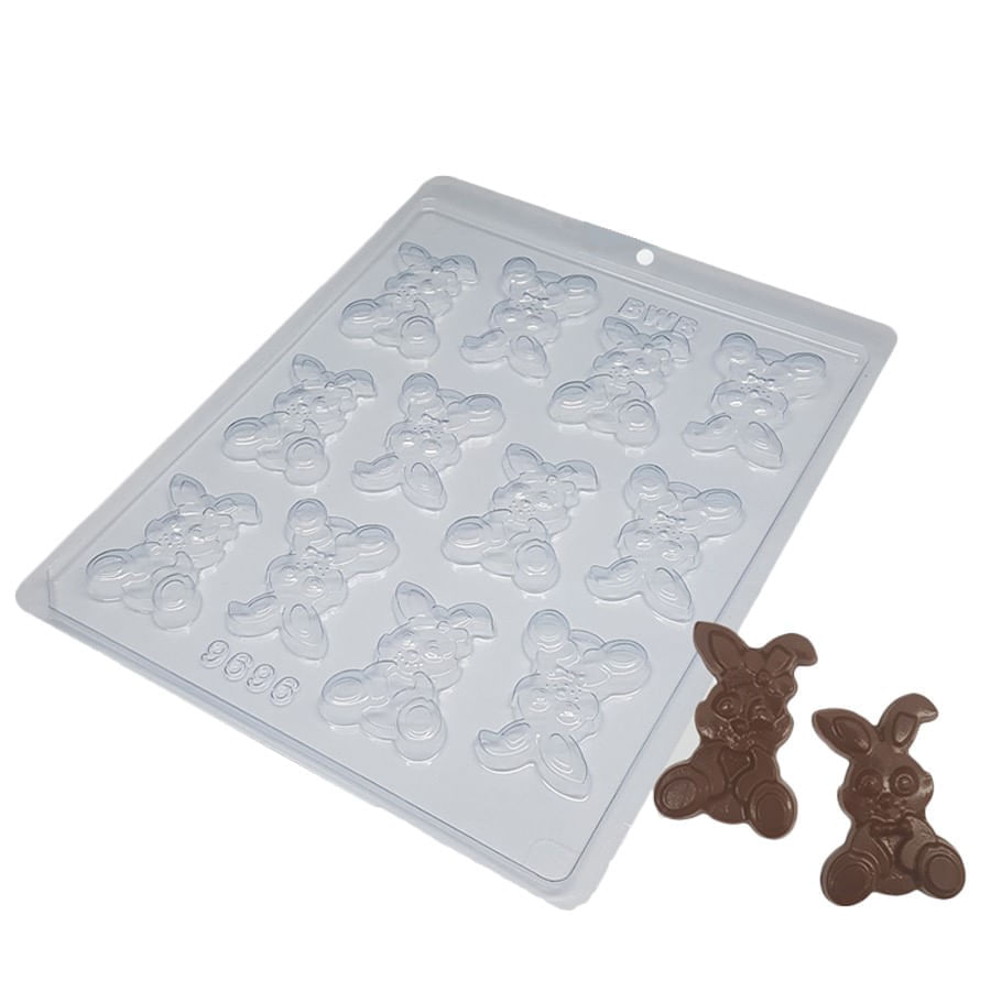 Encontraproduto.com.br - Forma de Acetato Coelhinhos da Páscoa (9696) com 1un BWB