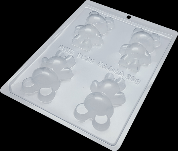 Encontraproduto.com.br - Forma Urso Pequeno Em  Acetato Com Silicone