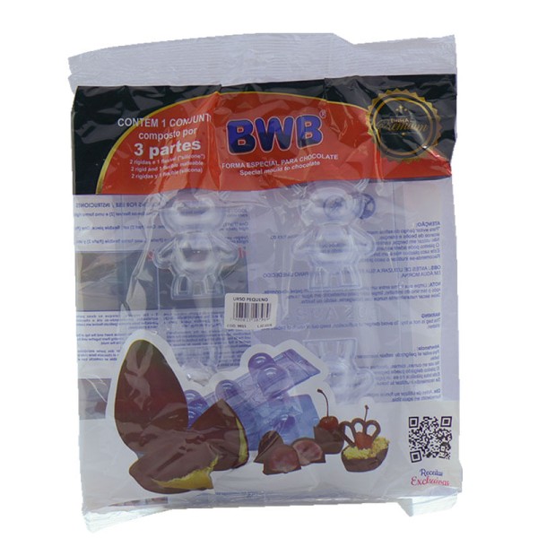 Encontraproduto.com.br - Forma Urso Pequeno Em  Acetato Com Silicone